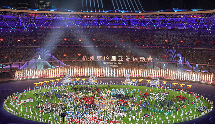 第十九届亚洲运动会在杭州圆满闭幕，中国健儿们取得优异成绩